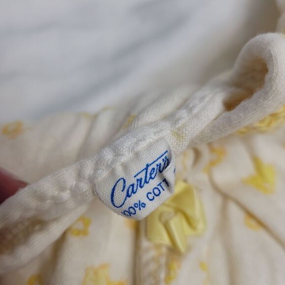 VINTAGE 60s Carter's yellow cat bunny baby clothes lot 0-3 months - Picture 5 of 9